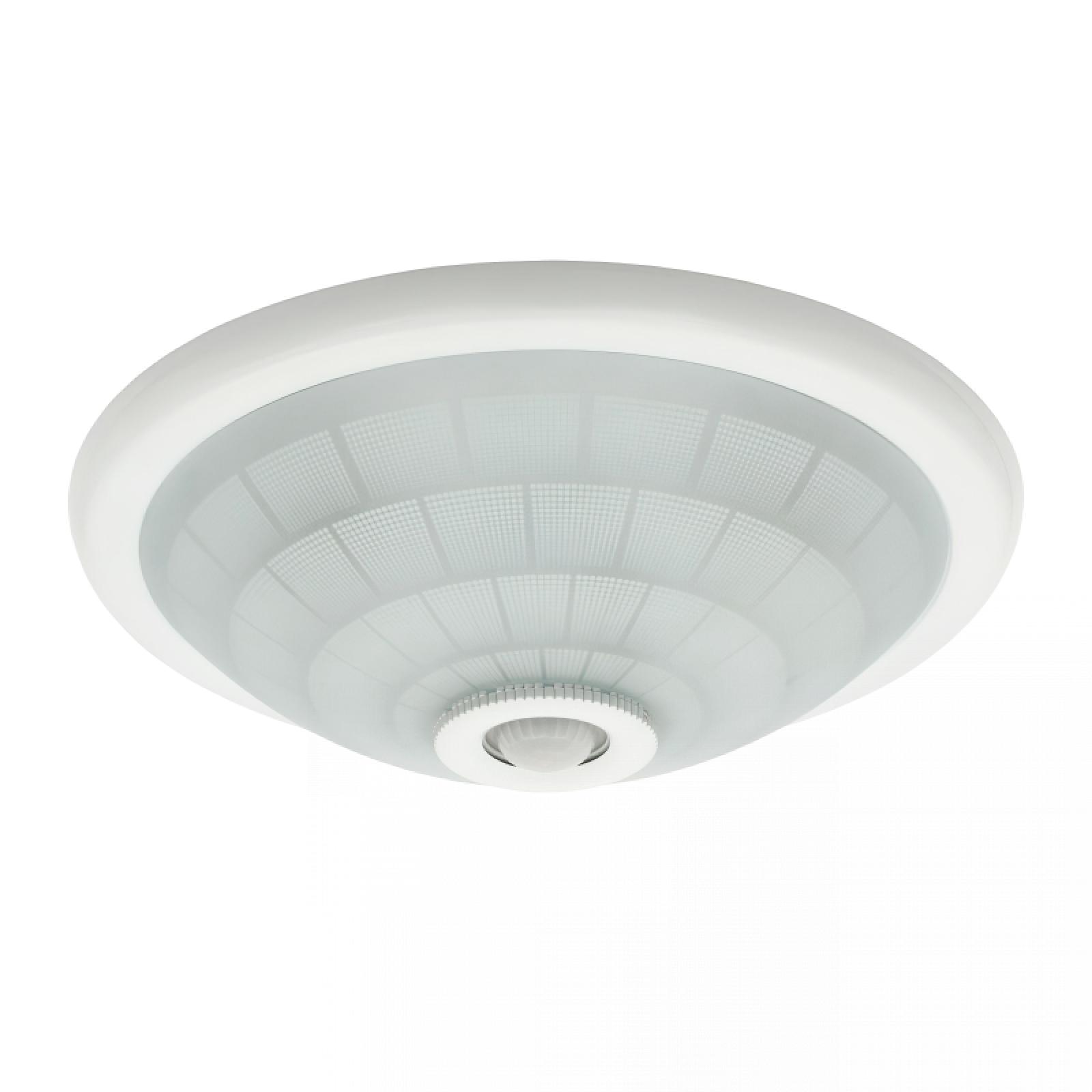 LED Deckenleuchte Bewegungssensor rund Opalglas 7W LED Lichtfarbe warmweiß E27 230V
